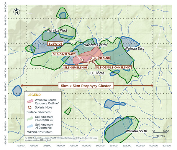 Extensive System of Outcropping Porphyries