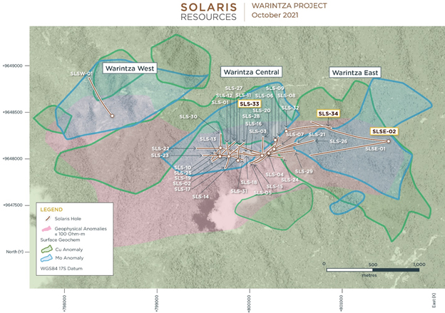 Figure 2 – Plan View of Warintza Drilling Released to Date